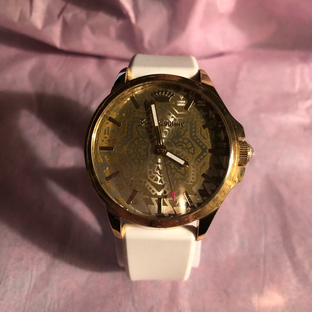 NWT Juicy Couture Gold and White Watch